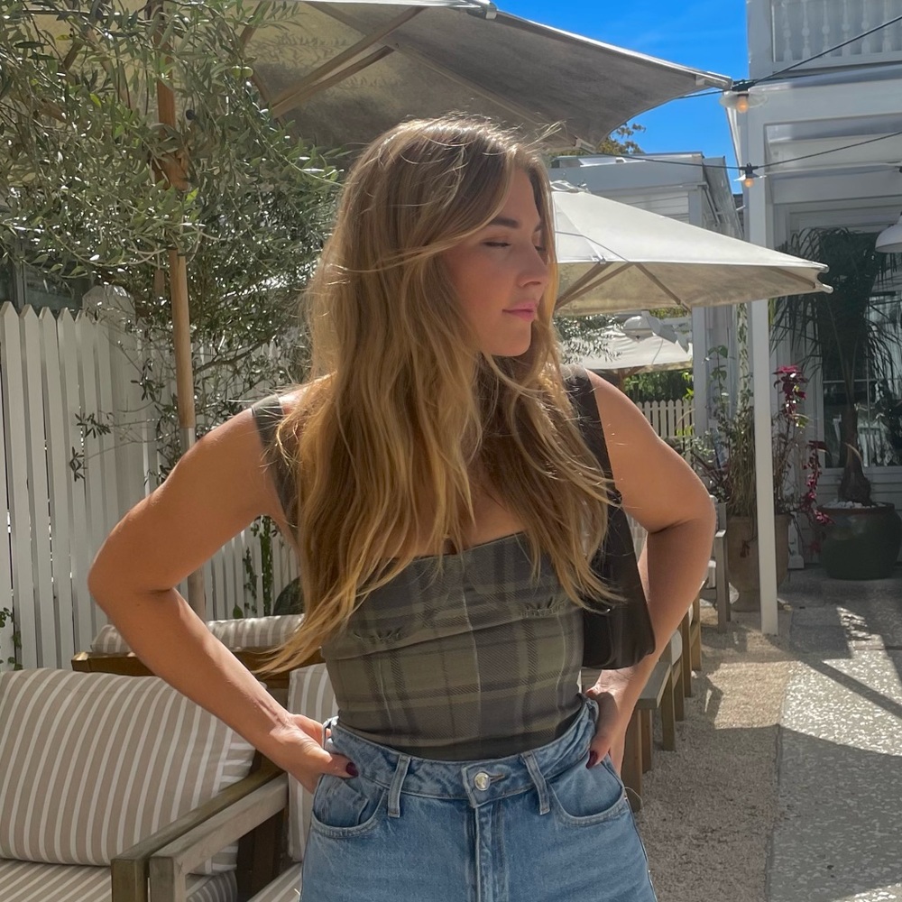 Plaid weworewhat corset top